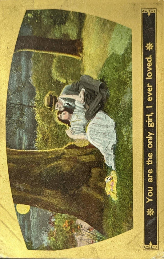 You Are the Only Girl, I Ever Loved - Romance Vintage Postcard