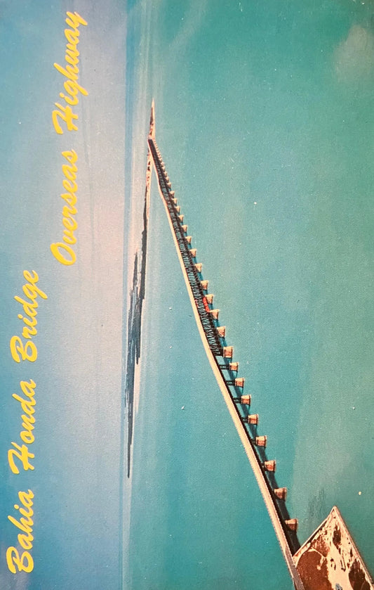 Bahia Honda Bridge - Overseas Highway - Florida - Photo: Jack and Bill Levy - Vintage Bridge Postcard