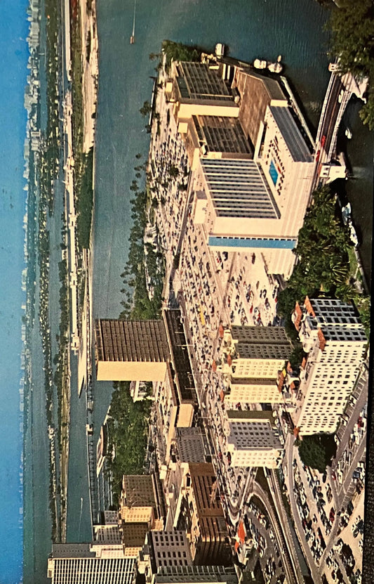 Aerial View of Miami, Florida - Vintage Postcard