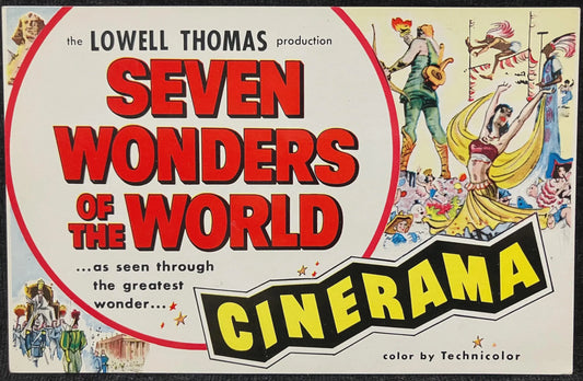 The Lowell Thomas production Seven Wonders of the World… Cinerama - Palace Theatre, Chicago, Illinois - Vintage Theatre Postcard