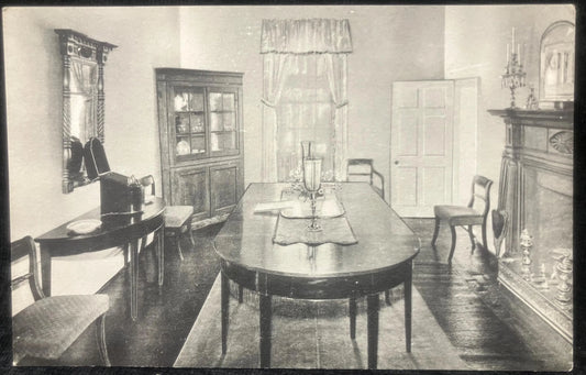 James Monroe’s Dining Room - Charlottesville, Virginia - Vintage Postcard