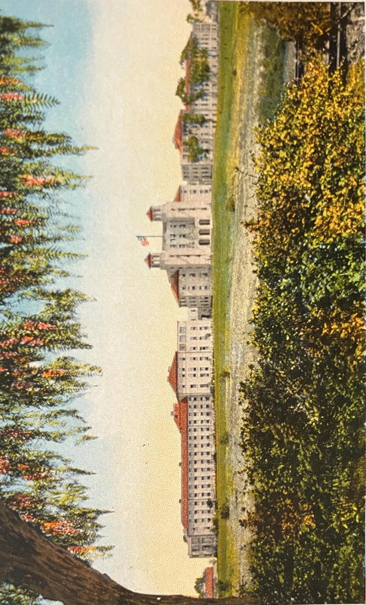 U. S. Naval Hospital, Balboa Park, San Diego, California - Vintage Hospital Postcard