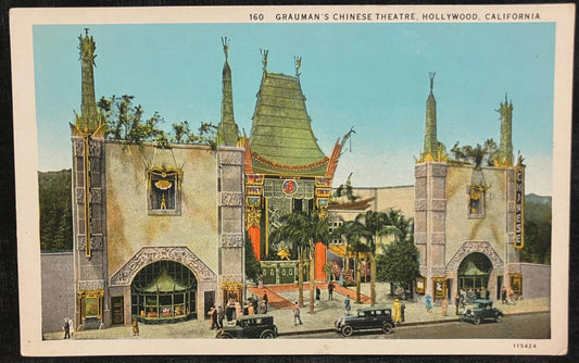 Grauman’s Chinese Theatre, Hollywood, California - Vintage Theatre Postcard