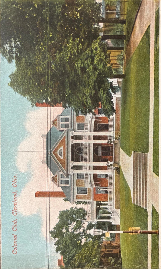 Colonial Club in 1908, Cleveland, Ohio - Vintage early 1900s Postcard