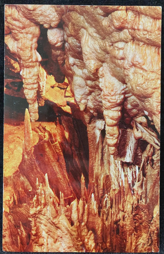 Chinese Temple in Mammoth Cave - Mammoth Cave National Park, Kentucky - Color by W. Ray Scott - Vintage National Park Postcard