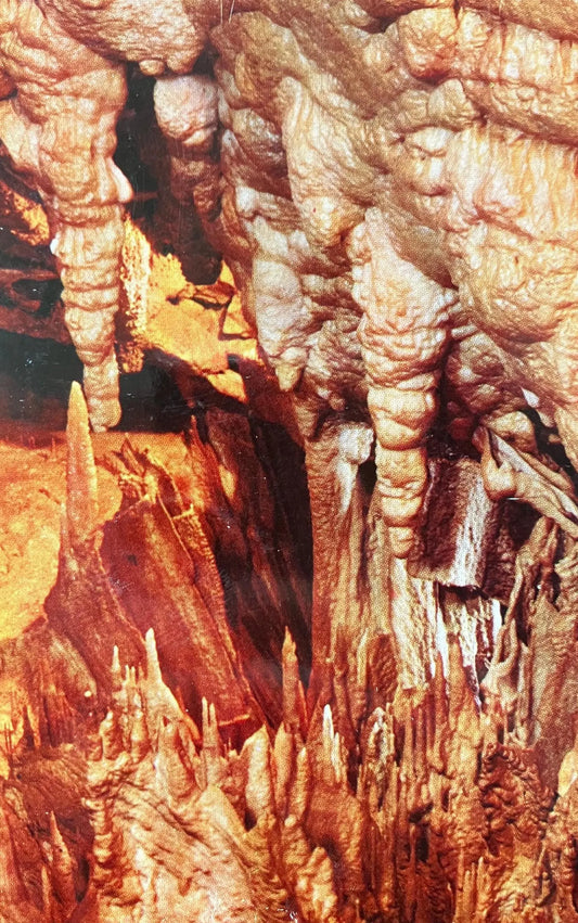 Chinese Temple in Mammoth Cave - Mammoth Cave National Park, Kentucky - Color by W. Ray Scott - Vintage National Park Postcard