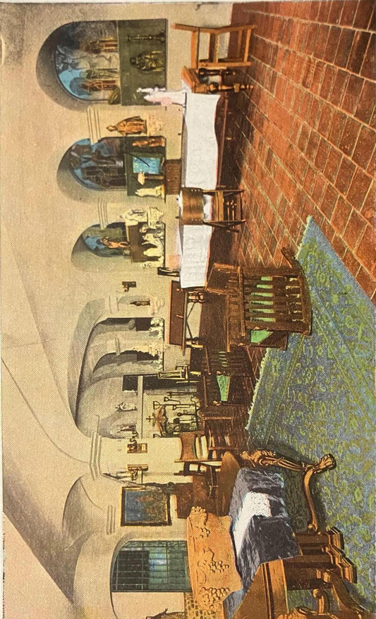 The Refectorio, Glenwood Mission Inn, Riverside, California - Vintage Postcard