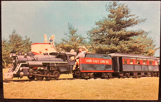 The Santa Claus Railway and Mother Goose Land, Santa Claus Land, Indiana - Vintage Postcard