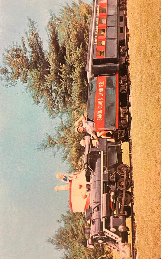 The Santa Claus Railway and Mother Goose Land, Santa Claus Land, Indiana - Vintage Postcard