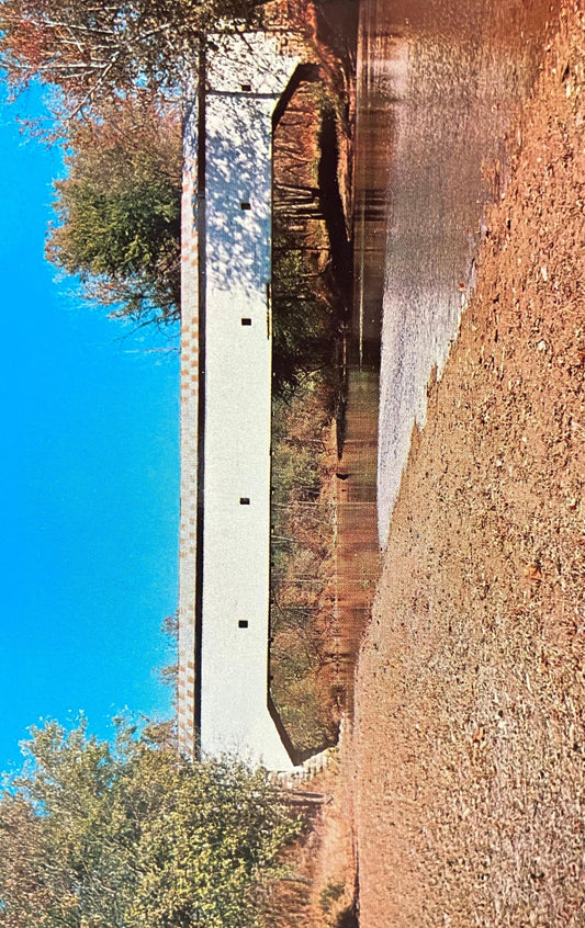 Jackson Bridge - Scenic Park County, Indiana - Photo: Mitchell - Vintage Covered Bridge Postcard