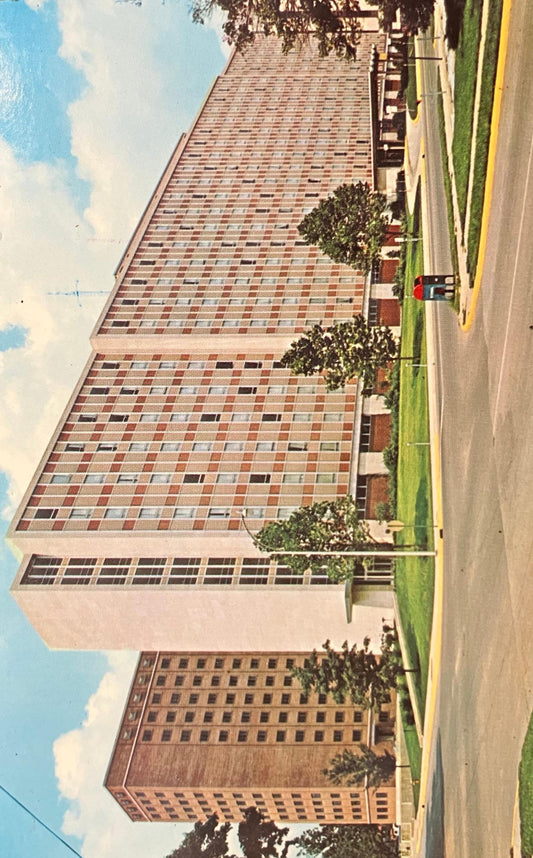 Graduate Houses, Purdue University - Lafayette, Indiana - Vintage University Postcard
