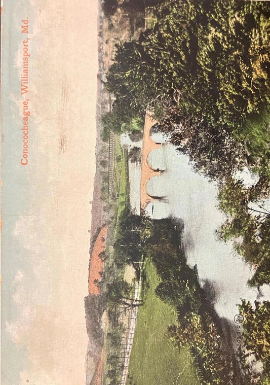 Conococheague, Williamsport, Maryland - Printed in Great Britain - Vintage Postcard