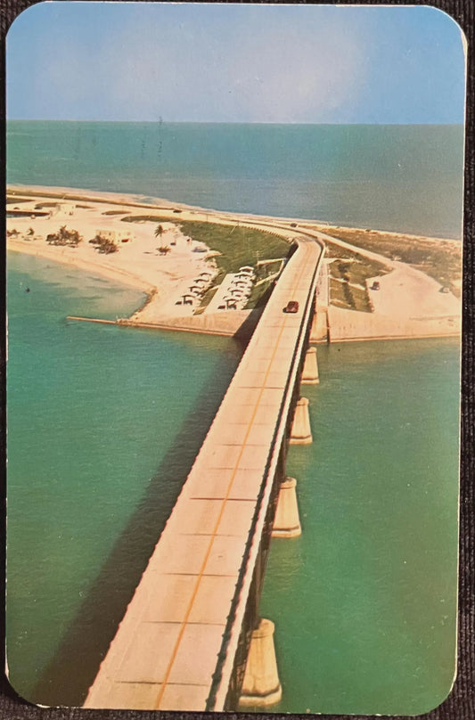 Bahia Honda Bridge on the Overseas Highway to Key West, Florida  - Photo by Valence Color Studios - Vintage Bridge Postcard