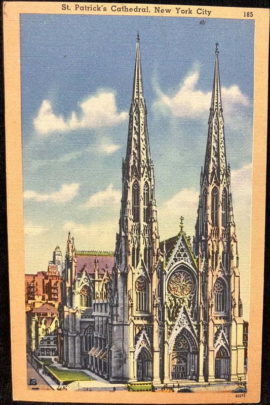 St. Patrick's Cathedral, New York City - Vintage Church Postcard