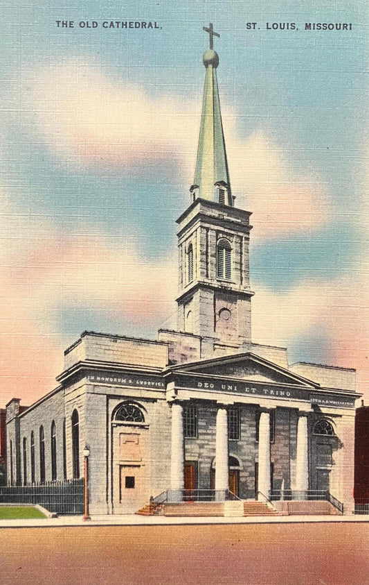 The Old Cathedral, St. Louis, Missouri - Vintage Church Postcard