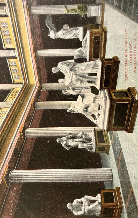 Corcoran Art Gallery, Interior, Washington D. C. -  Vintage Art Museum Postcard