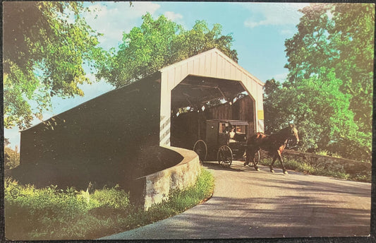 Fry’s Mill Bridge “Heart of Dutchland” - Pennsylvania - Vintage Bridge Postcard