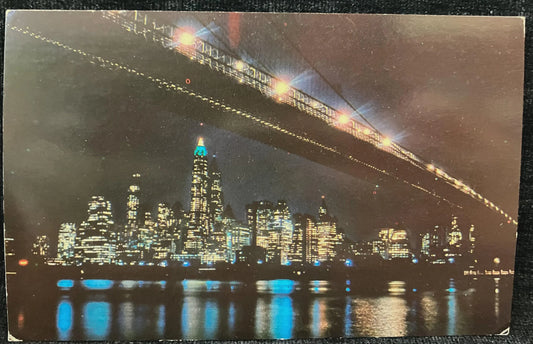 Brooklyn Bridge in New York City - Vintage Bridge Postcard