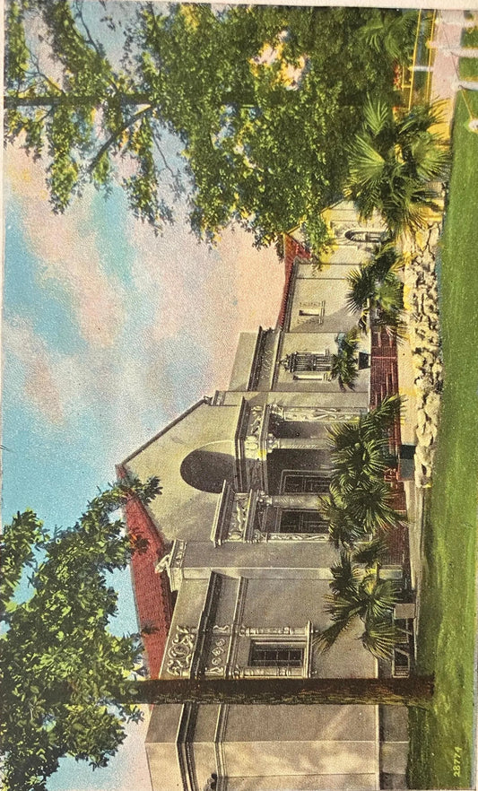 Exterior Reptile House, St. Louis Zoo, St. Louis, Missouri - Vintage Zoo Postcard