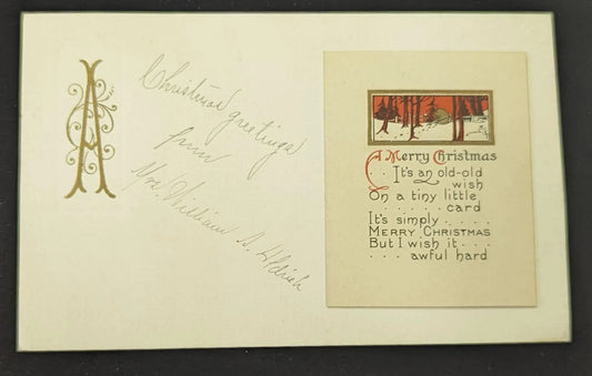 Merry Christmas - Vintage Christmas Postcard