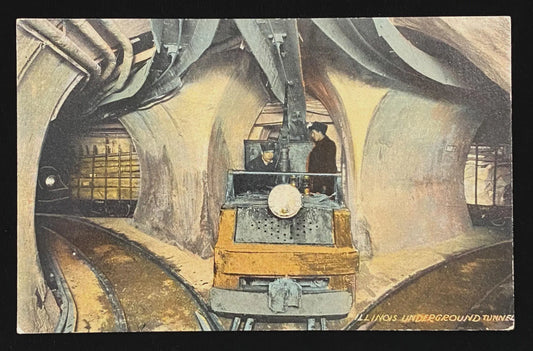Illinois Underground Tunnel - Vintage Postcard