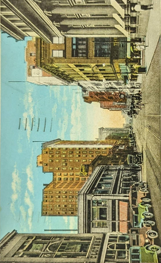 Superior Street, Looking South, Toledo, Ohio - Vintage Postcard