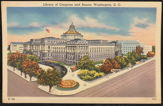 Library of Congress and Annex, Washington, D. C., Maryland - Vintage Postcard