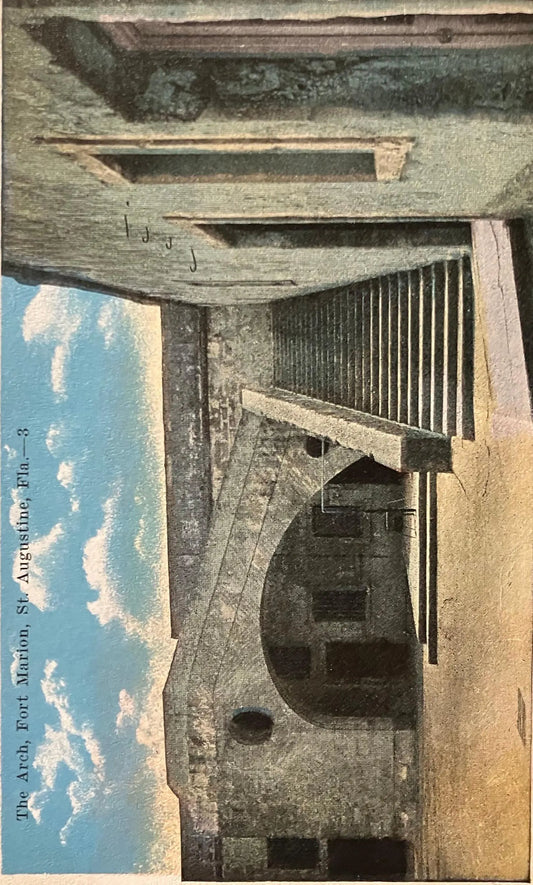 The Arch, Fort Marion, St. Augustine, Florida - Vintage Postcard