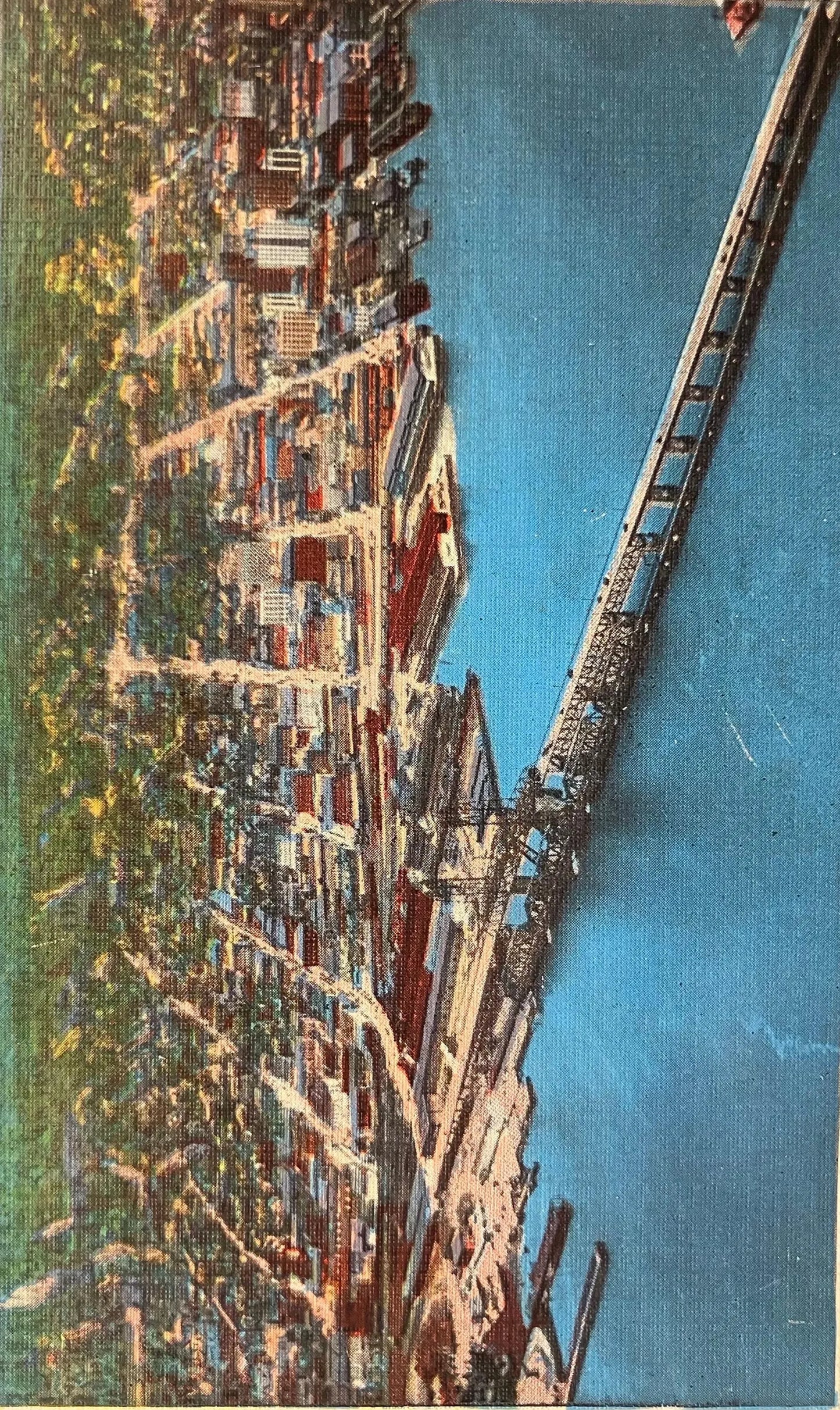 Airplane View of Jacksonville, Florida, and the St. John’s River - Vintage Postcard