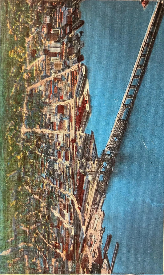 Airplane View of Jacksonville, Florida, and the St. John’s River - Vintage Postcard