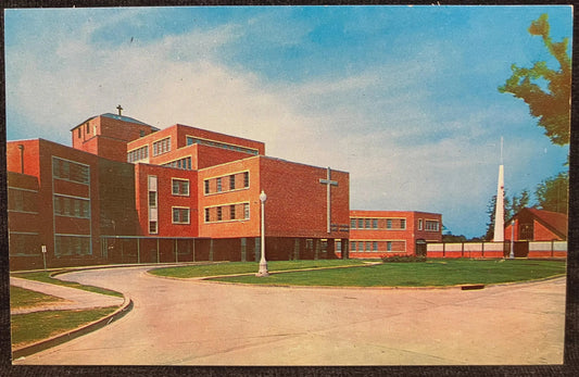 Mercy Hospital, Vicksburg, Mississippi - Color: Woody Ogden - Vintage Hospital Postcard