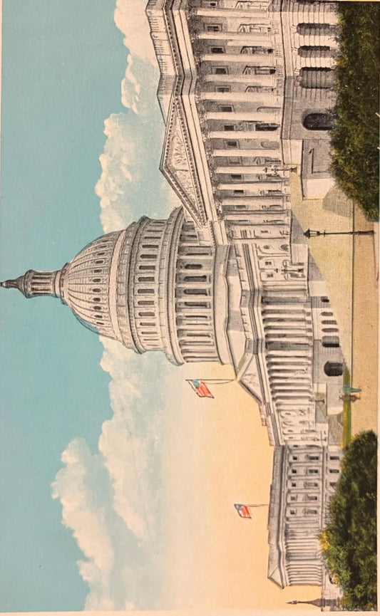 The U.S. Capitol, Washington, D. C., Maryland - Vintage Postcard