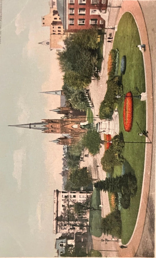 Thomas Circle - Washington D. C., Maryland - Vintage Postcard