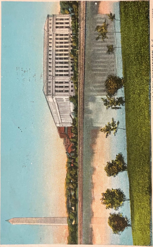 The New Bureau of Printing & Engraving on Potomac Park and Basin, Washington, D. C., Maryland - Vintage Postcard