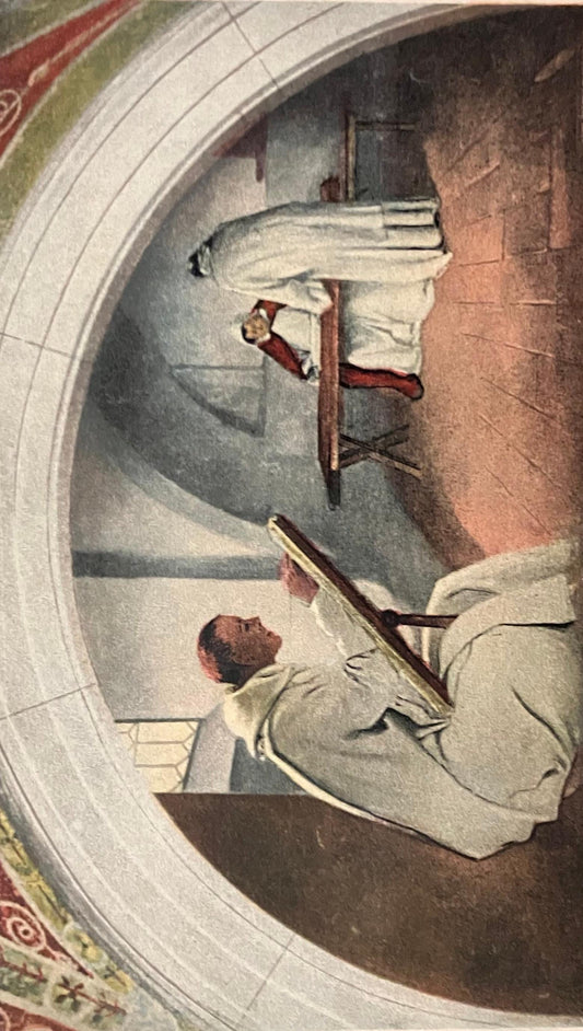 Manuscript - Mural Decoration by John W. Alexander, Library of Congress, Washington D.C., Maryland - Copr. Detroit Publishing Co. - Vintage Postcard