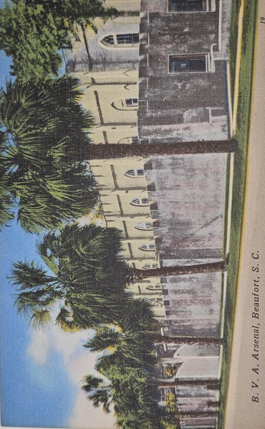 B.V.A. Arsenal Postcard Beaufort South Carolina - Vintage Postcard