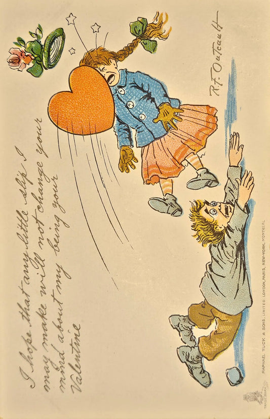 Valentine's Day Art Humorous Drawing - Postcard