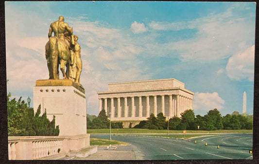 The Lincoln Memorial, Washington, D. C., Maryland -  Vintage Postcard