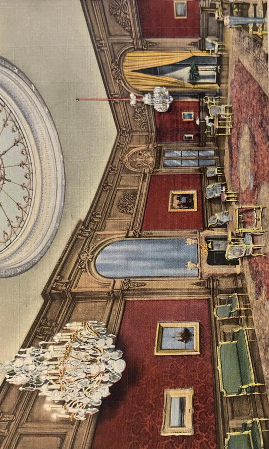 Ballroom - International Eastern Temple - Washington D.C., Maryland -  Vintage Postcard