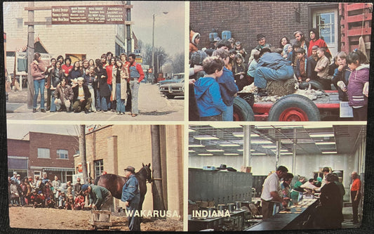 Maple Syrup Festival in Wakarusa, Indiana - Vintage Postcard