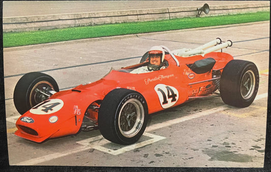 A. J. FOYT in the Sheraton-Thompson Special - Indiana - Vintage Race Car Postcard