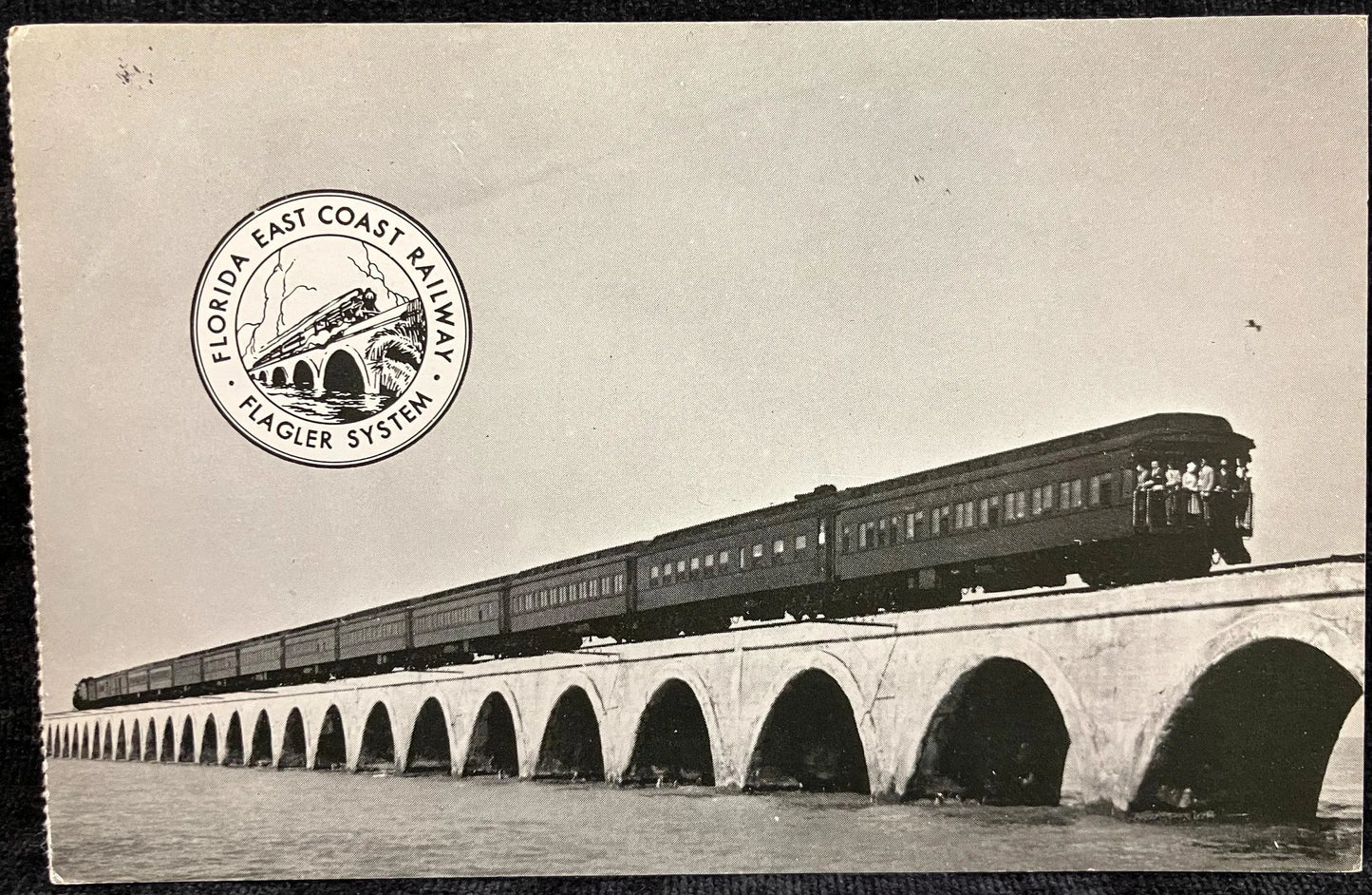 Florida East Coast Railway - Flagler System - Overseas Highway - Photo: Association of American Railroads - Vintage Train Postcard