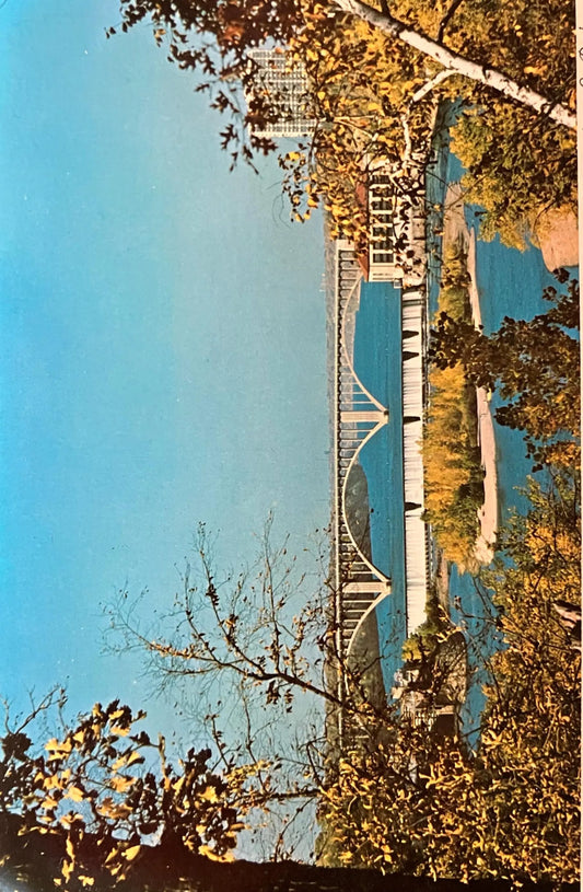 Ford Dam and Bridge - Minneapolis - St. Paul - Minnesota - Vintage Bridge Postcard