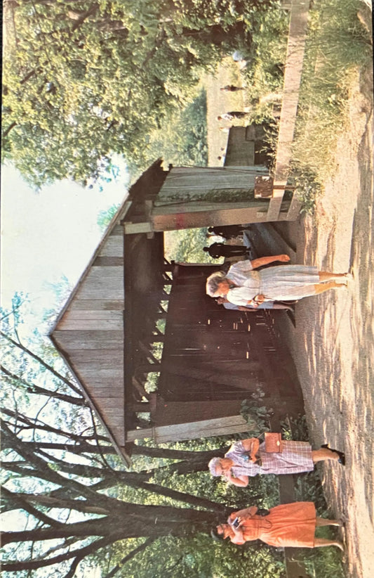 Washington County #17 - Mill Branch Bridge, North of Belpre, Ohio - Vintage Ohio Covered Bridge Postcard
