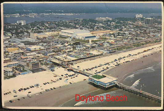 Daytona Beach, Florida - Photo: John Nyberg - With Red, Fourteen cent, Julia Ward Howe stamp  - Vintage Postcard