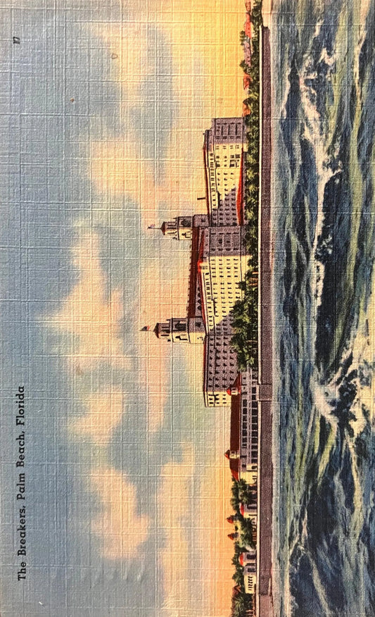 The Breakers, Palm Beach, Florida - Vintage Hotel Postcard