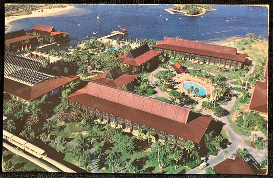 The Polynesian Village in Walt Disney World, Florida - Vintage Resort Postcard
