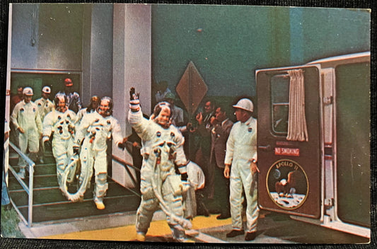Apollo 11 Crew at John F. Kennedy Space Center NASA - Florida NASA Photo - Vintage Astronaut Postcard