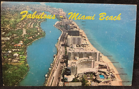 Fabulous Miami Beach - Florida - Vintage Urban Scenic Postcard