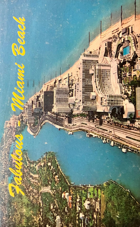 Fabulous Miami Beach - Florida - Vintage Urban Scenic Postcard